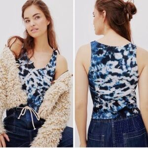 Anthropologie Tie-Dye Ribbed Tank Top NWT